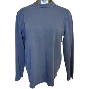 ST JOHNS BAY Womens XL Blue Long Sleeve Turtleneck Pullover Shirt